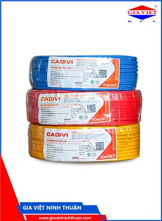 Dây điện bọc nhựa PVC, dây đôi mềm dẹt VCmd-2x0.75-(2x24/0.2)-0.6/1KV