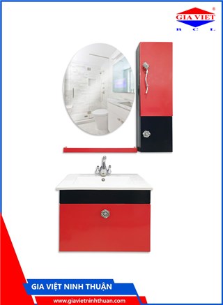 Lavabo kính inox màu đỏ 2106-3 -Sosani