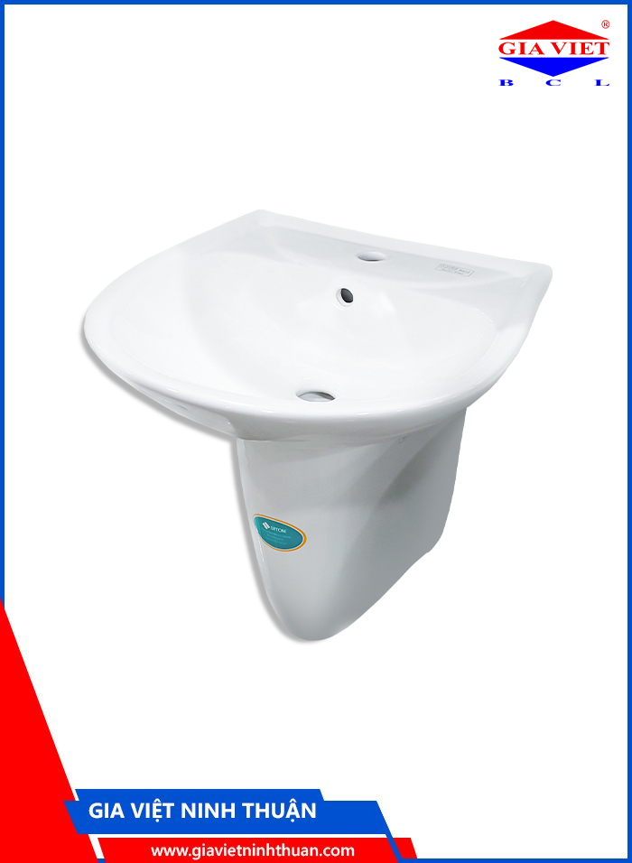 Chậu lavabo treo tường SITON (chân ngắn)