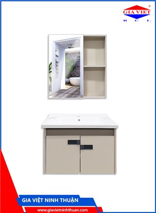 Lavabo tủ nhôm + gương T142 - Castle-s