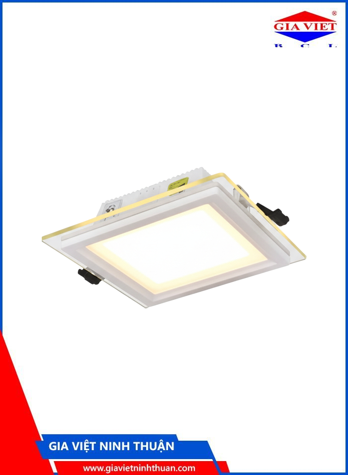 Đèn Led kính AT53-6W (Vuông - ASV) - Hufa