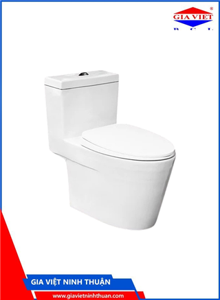 Bàn cầu 1 khối V1021 (nắp êm) - Hảo Cảnh