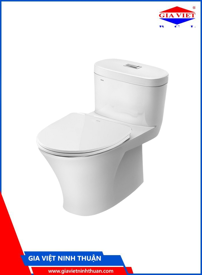 Bàn cầu 1 khối AC959VAN-2 - 2 nút nhấn (màu trắng, nắp êm) - Inax