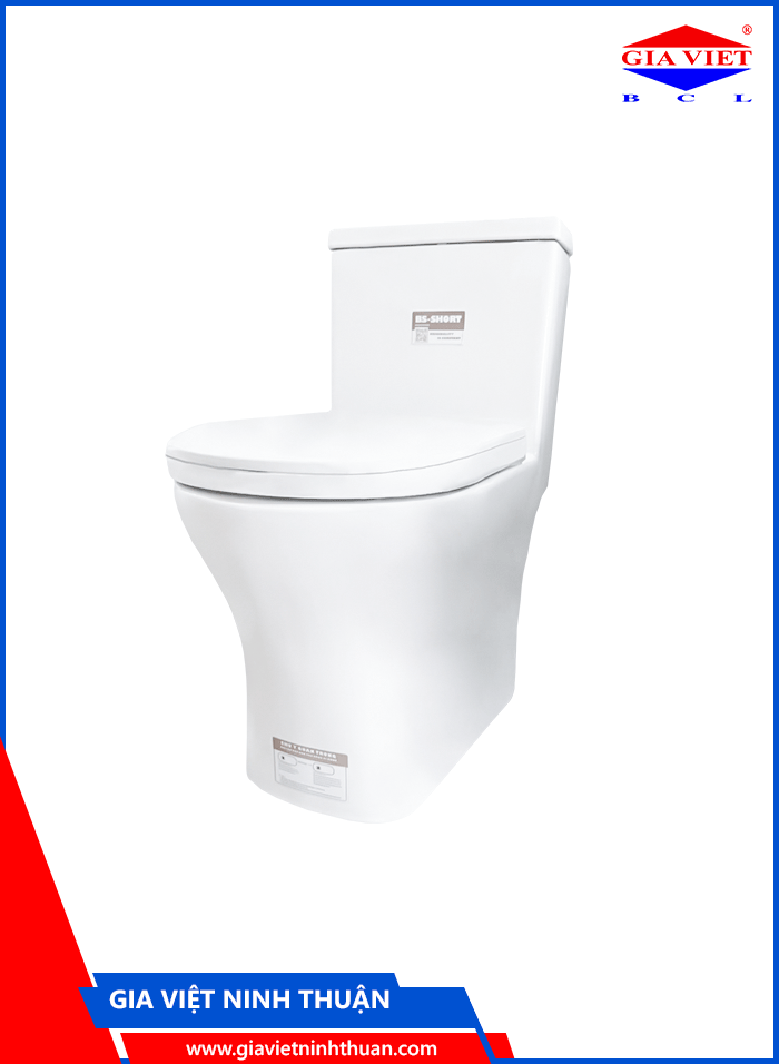 Bàn cầu 1 khối BS-SHORT – Basic